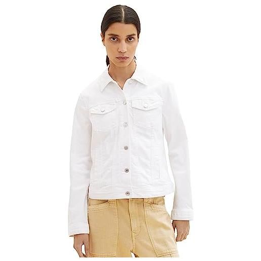 TOM TAILOR 1036714 giacca di jeans, 20000-bianco, s donna