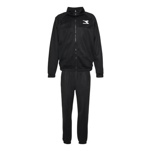 Diadora tracksuit fz core tuta uomo tricot acetato completo sport run 102.179849 taglia l colore principale black