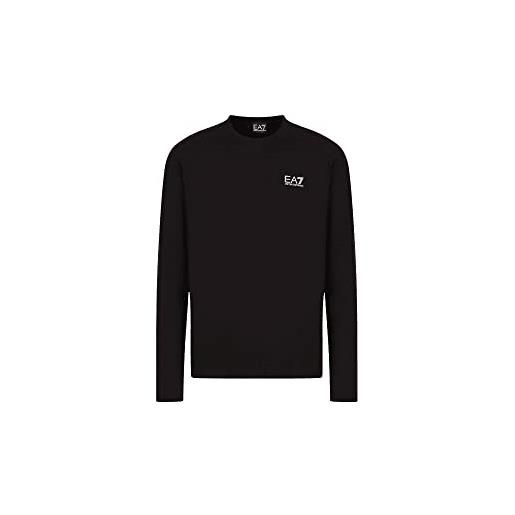 Emporio Armani ea7 maglia girocollo con maxi logo sul retro (black) xxl