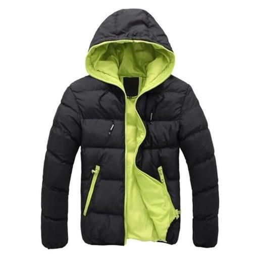 QLXYYFC piumino da uomo leggerissimo cappotto invernale leggero, di facile manutenzione, per campeggio, viaggi e passeggiate (color: green, size: 3xl)