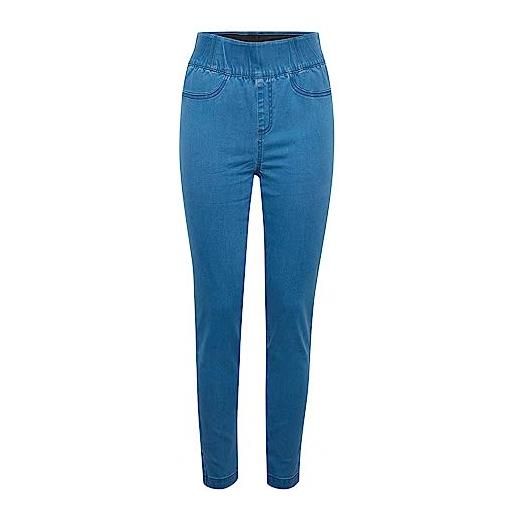 Fransa frmally le 1-20611908 - leggings da donna, simple blue denim (200078), xl
