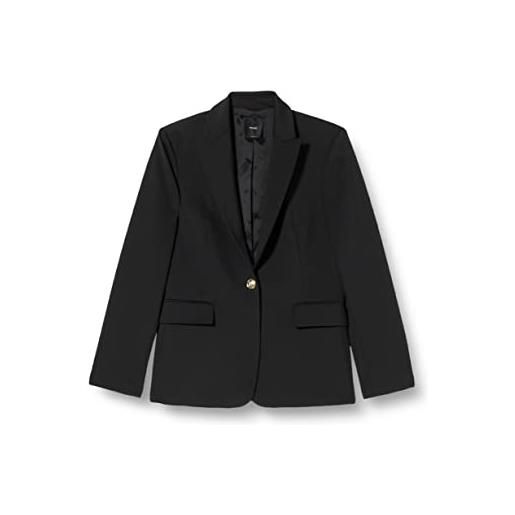 Pinko signum giacca punto stoffa scu elegante da lavoro, p87_fuxia, 42 donna