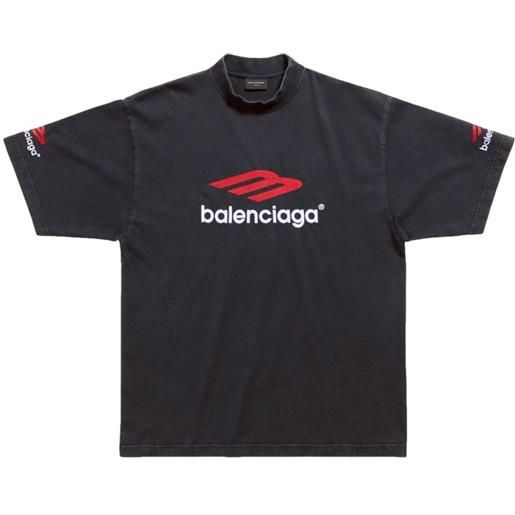 Balenciaga t-shirt 3b sports icon - nero