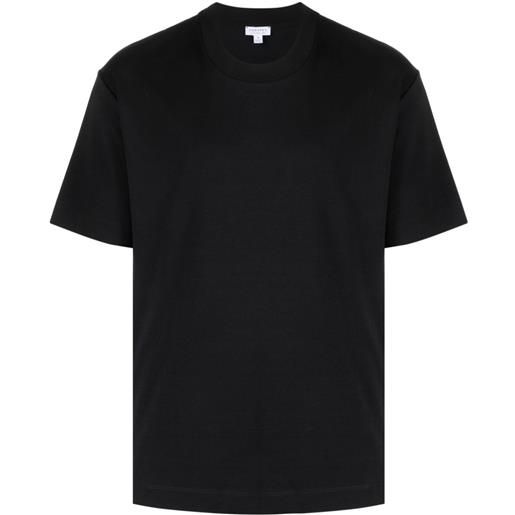 Sunspel t-shirt girocollo - nero