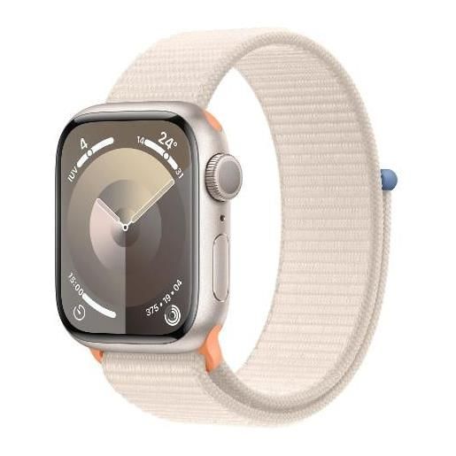 Apple smartwatch Apple watch series 9 gps 41mm cassa in alluminio con cinturino sport loop galassia [mr8v3ql/a]