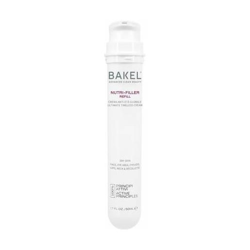 Bakel nutri-filler refill crema viso antietà per pelle secca 50 ml