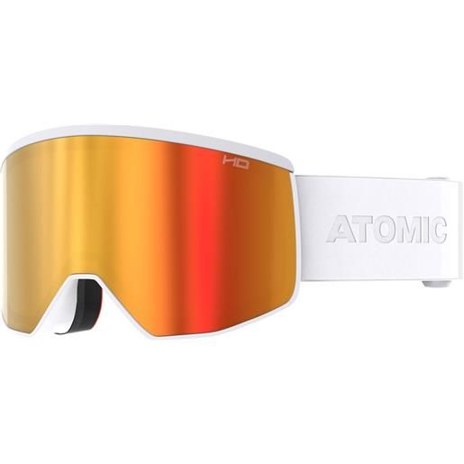 Atomic four pro hd ski goggles bianco pink copper/cat2-3