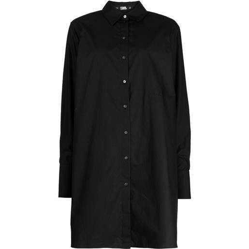 Karl Lagerfeld camicia con strass - nero