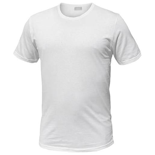 Liabel maglietta intima uomo cotone girocollo - offerta 3-6-9 pezzi - maglia uomo in cotone pettinato - maglia intima uomo cotone 8023 cod. 03828 1023 (9 pezzi bianco, m)