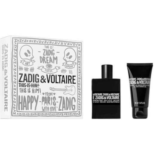 Zadig & Voltaire cofanetto this is him!- eau de toilette 50 ml + shower gel 50 ml