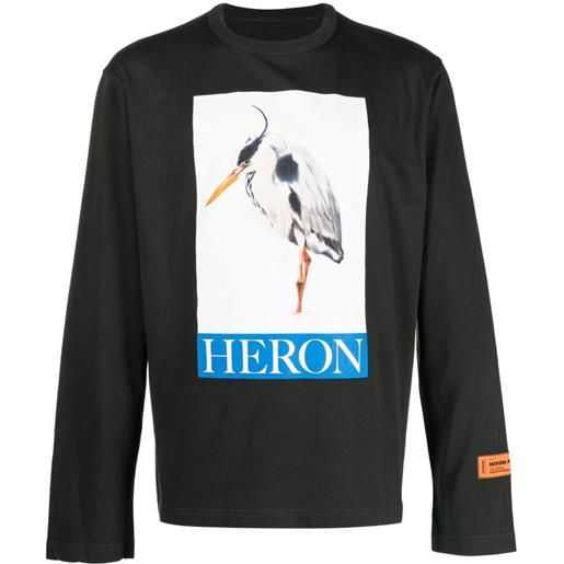 Heron Preston t-shirt heron bird painted - nero