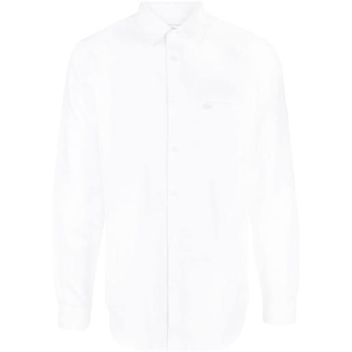 Lacoste camicia con ricamo - bianco
