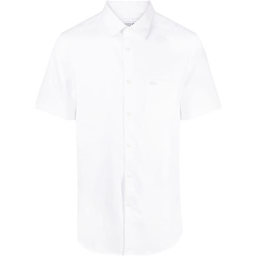 Lacoste camicia con ricamo - bianco