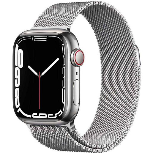 Apple series 7 gps+cellular 45 mm watch argento