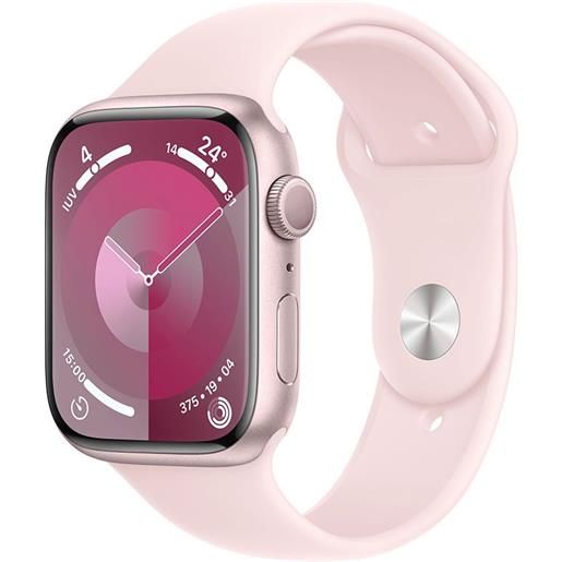 Apple series 9 gps sport 45 mm watch rosa m-l