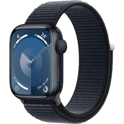Apple series 9 gps sport loop 45 mm watch nero