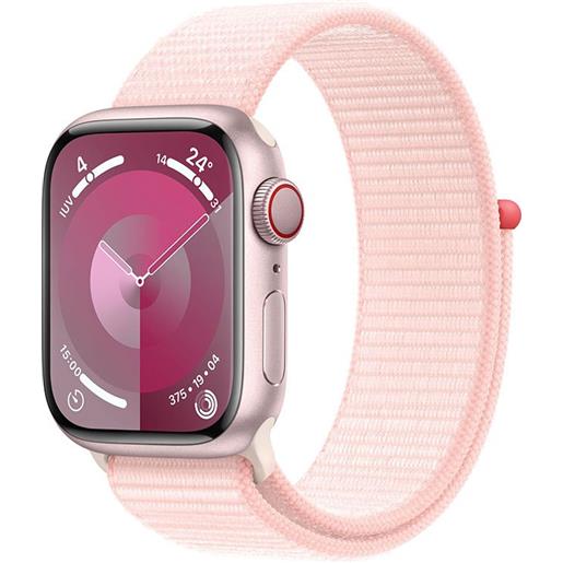 Apple series 9 gps+cellular sport loop 45 mm watch rosa