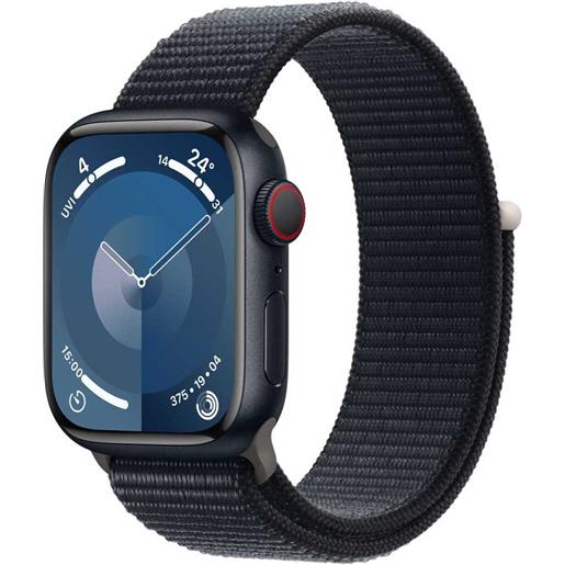 Apple series 9 gps+cellular sport loop 41 mm watch nero