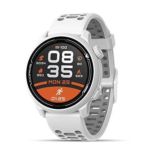 COROS pace 2 sport watch gps cardiofrequenzimetro, batteria a 20 giorni, barometro, leggero, strava, piano di allenamento, navigazione, traccia del sonno, nuoto, bicicletta, corsa- silicone navy
