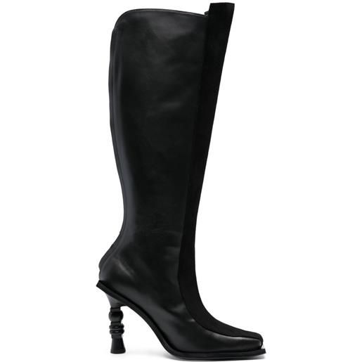 Ahluwalia stivali chikari con stampa 110mm - nero