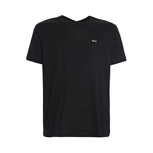 PAUL & SHARK cop1092-011 t-shirt logo girocollo manica corta black 100% cotton regular fit (xxxl, black)