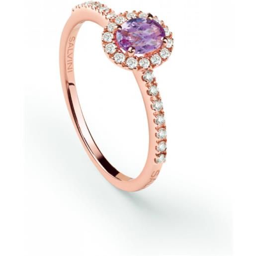 Salvini anello dora oro rosa diamanti e zaffiro rosa