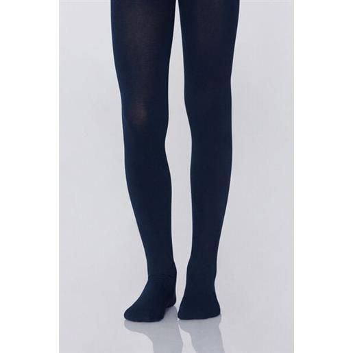 Tezenis collant in cotone basico bambina bambina blu