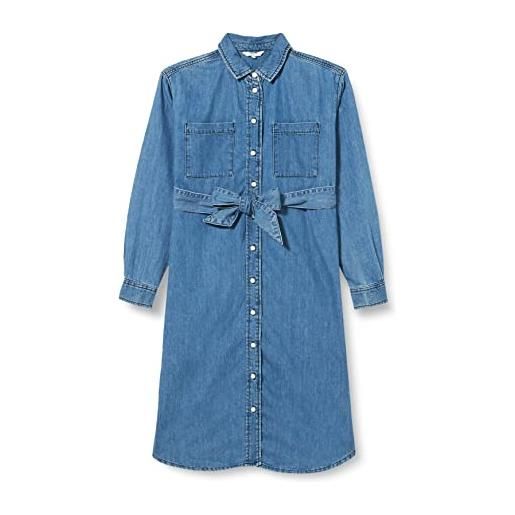 Noppies dress athens nursing-maglietta a maniche lunghe vestito, medium blue wash - p044, 46 donna