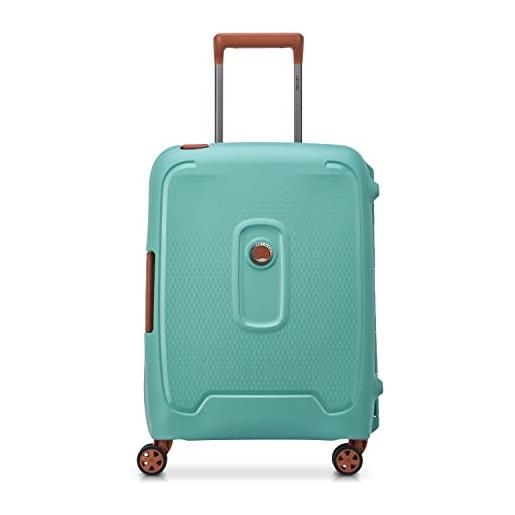 DELSEY PARIS, moncey, valise, cabine rigide slim matière recyclée et recyclable, 55x40x20 cm, 36 litres, , mandorla