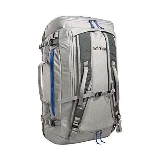 Tatonka duffle bag 45l - borsa da viaggio pieghevole con funzione zaino, richiudibile, piccola capacità di 45 litri, grigio. , taglia unica, borsa da viaggio pieghevole con volume di 45 litri