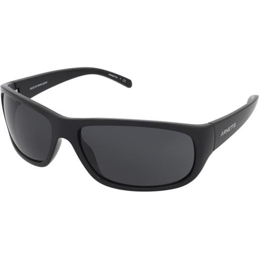 Arnette uka-uka an4290 275387 | occhiali da sole sportivi | unisex | plastica | rettangolari | nero | adrialenti