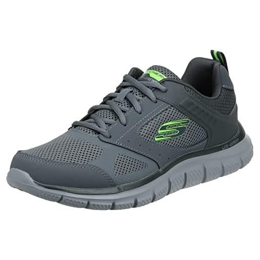 Skechers summits louvin, mocassino uomo, bbk nero, 45.5 eu larga