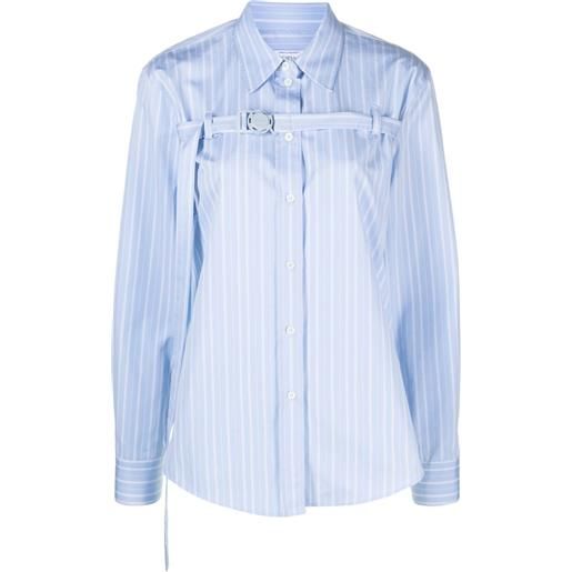 Off-White camicia con dettaglio imbracatura - blu