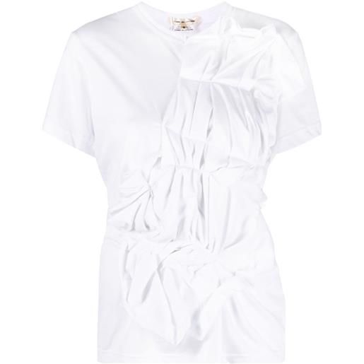 Comme Des Garçons t-shirt con dettaglio 3d - bianco