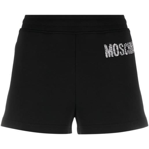 Moschino shorts con logo - nero