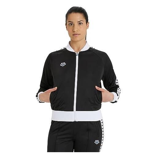 Arena w relax iv team giacca sportiva con cerniera, nero (black/white/black), xs donna