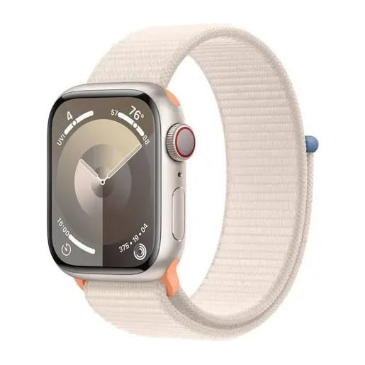 Apple smartwatch Apple watch series 9 gps + cellular 41mm cassa in alluminio con cinturino sport loop galassia [mrhq3ql/a]