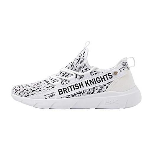 British Knights bennet, scarpe da ginnastica uomo, bianco nero, 45 eu