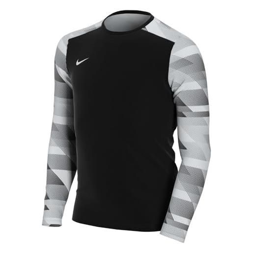 Nike dri-fit park iv goalkeeper - maglietta unisex per bambini, unisex - bambini, t-shirt, cj6072-010, bianco/nero/bianco, 146-158