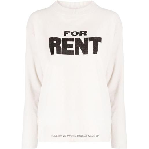 ERL maglione for rent con stampa - toni neutri