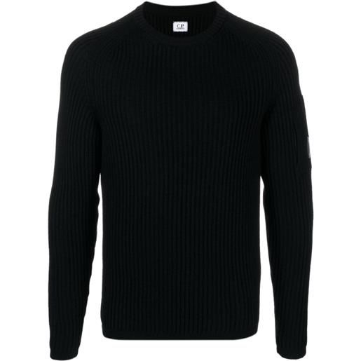 C.P. Company maglione a coste - nero