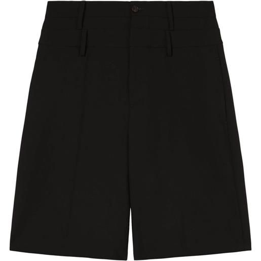 AMBUSH shorts con vita doppia - nero