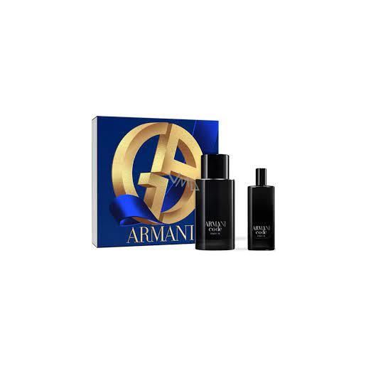 Giorgio armani code parfum pour homme 75 ml refillable + 15 ml kit regalo