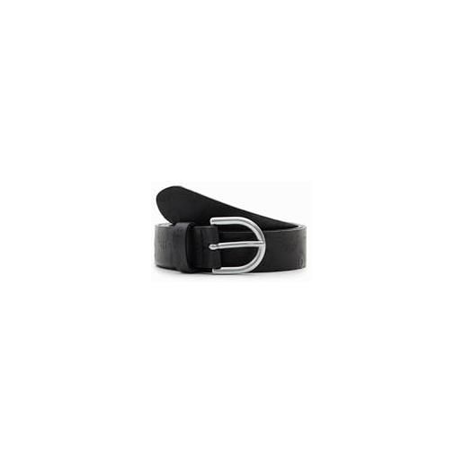 Desigual belt_embossed cintura, black, 85 da donna