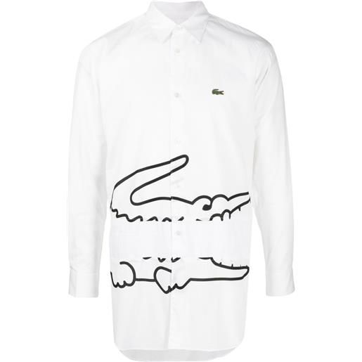 Comme Des Garçons Shirt camicia Comme Des Garçons Shirt x lacoste - bianco
