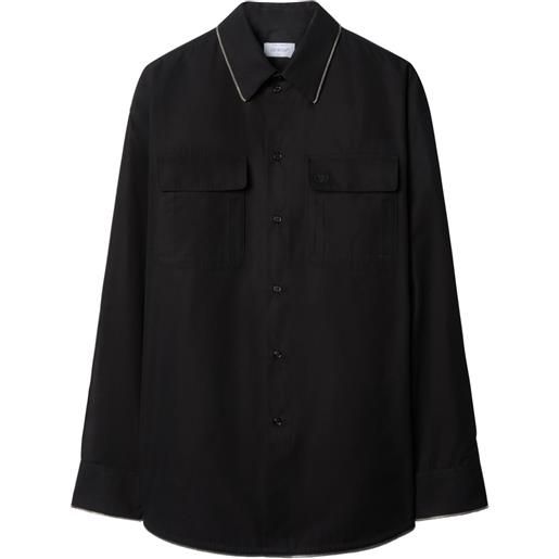 Off-White camicia con zip - nero