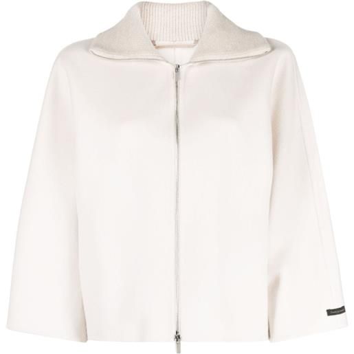 Peserico giacca con colletto ampio - bianco