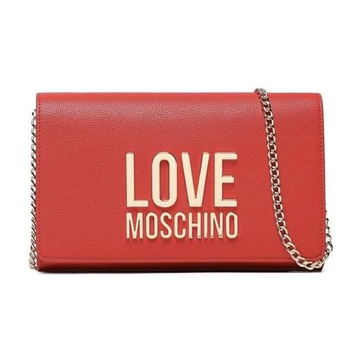 Love Moschino borsa a spalla donna, rosso, 22x14x5
