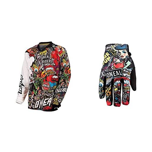 O'neal | motocross camicia a maniche lunghe | mx enduro moto & guanto da ciclismo e motocross | bambini | mx mtb dh fr downhill freeride