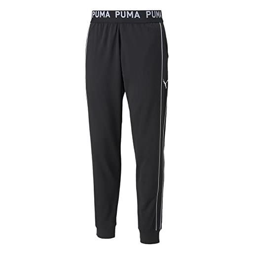 PUMA pantaloni jogger a maglia treno, pantaloni a maglia uomo, nero (puma black), s